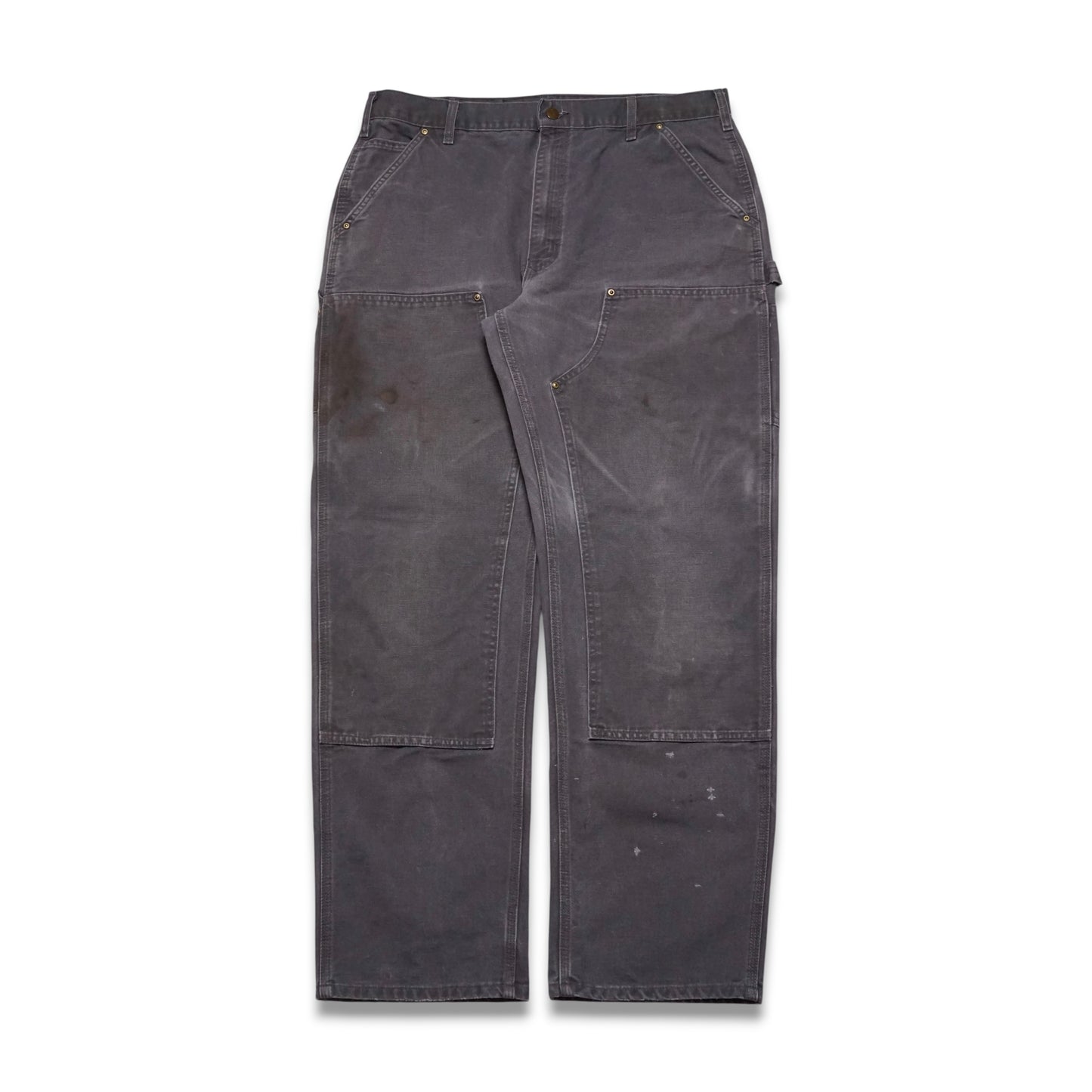 2000s Carhartt Double Knee "Grey" Size:36W/32L