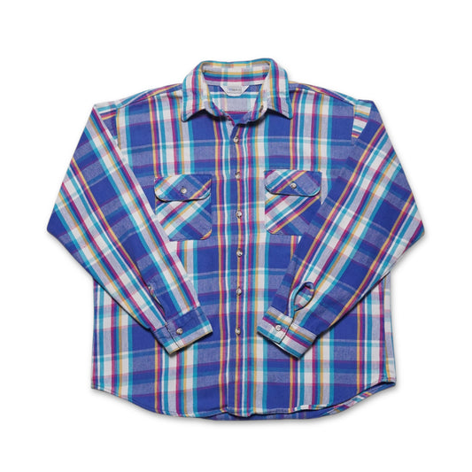 1990s Five Brother Cotton Flannel Size: L/XL