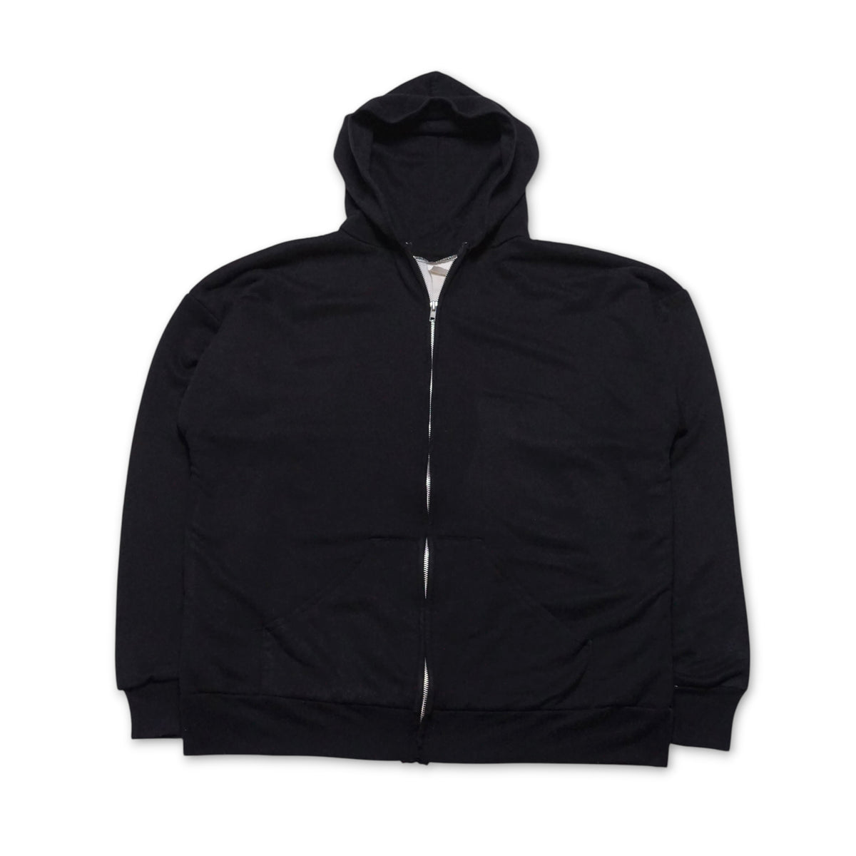1990s Thermal Lined Zip Up Hoodie Size: XL