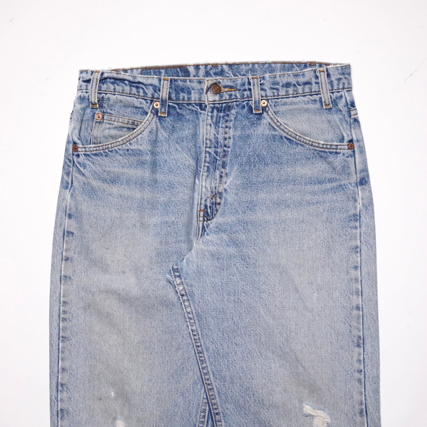 1990s Levi 505 Orange Tab "Light Wash" Size: 32W/35L