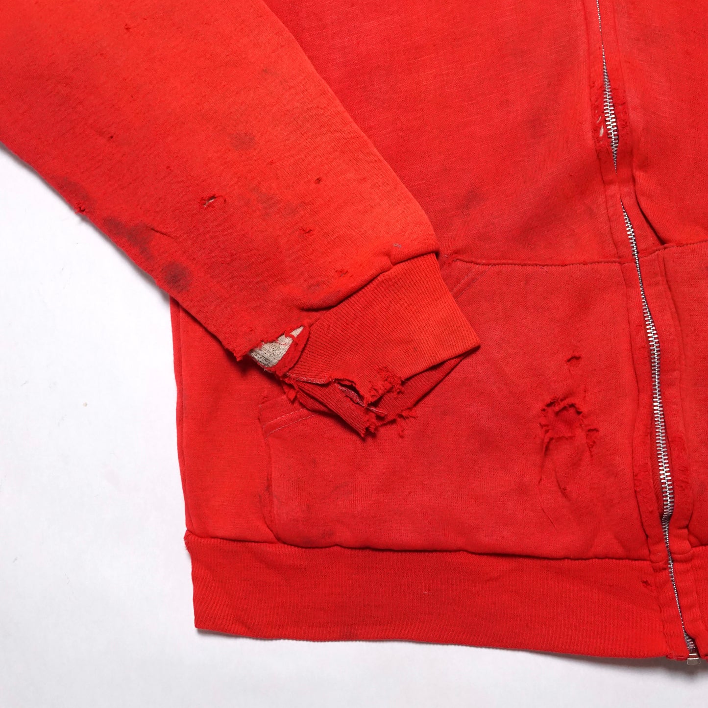 1970s Thermal Lined Zip Up "Red" Size: L/XL