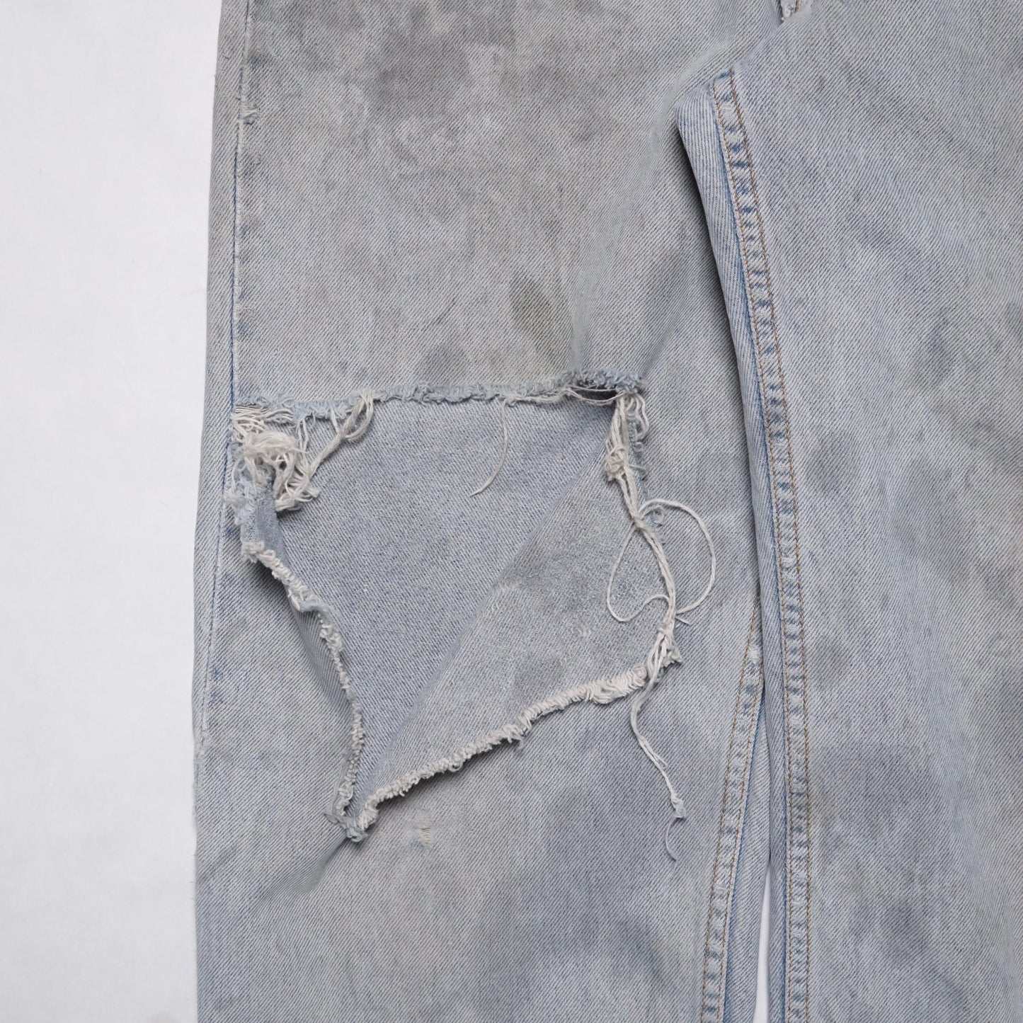 1990s Levi Denim "Thrashed" Size: 34W/30L