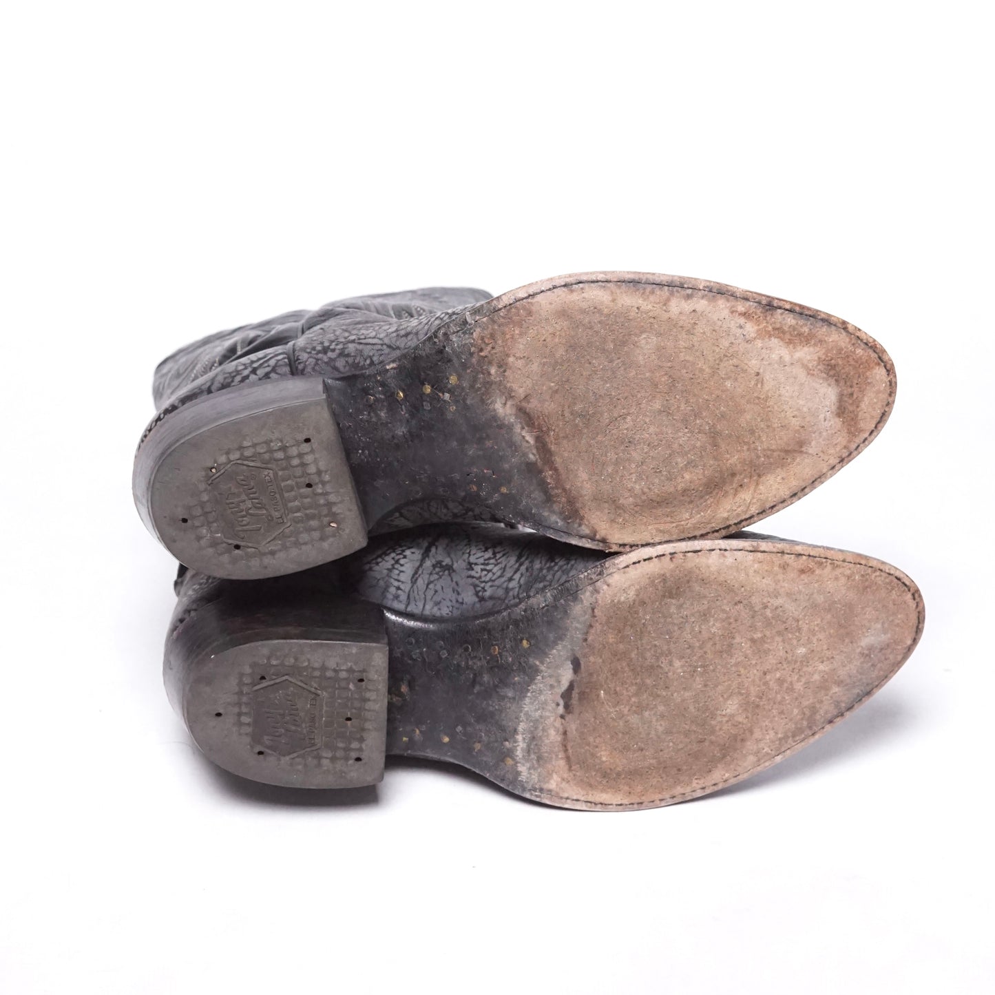 1990s Tony Lama Cowboy Boot "Grey" Size: 9M
