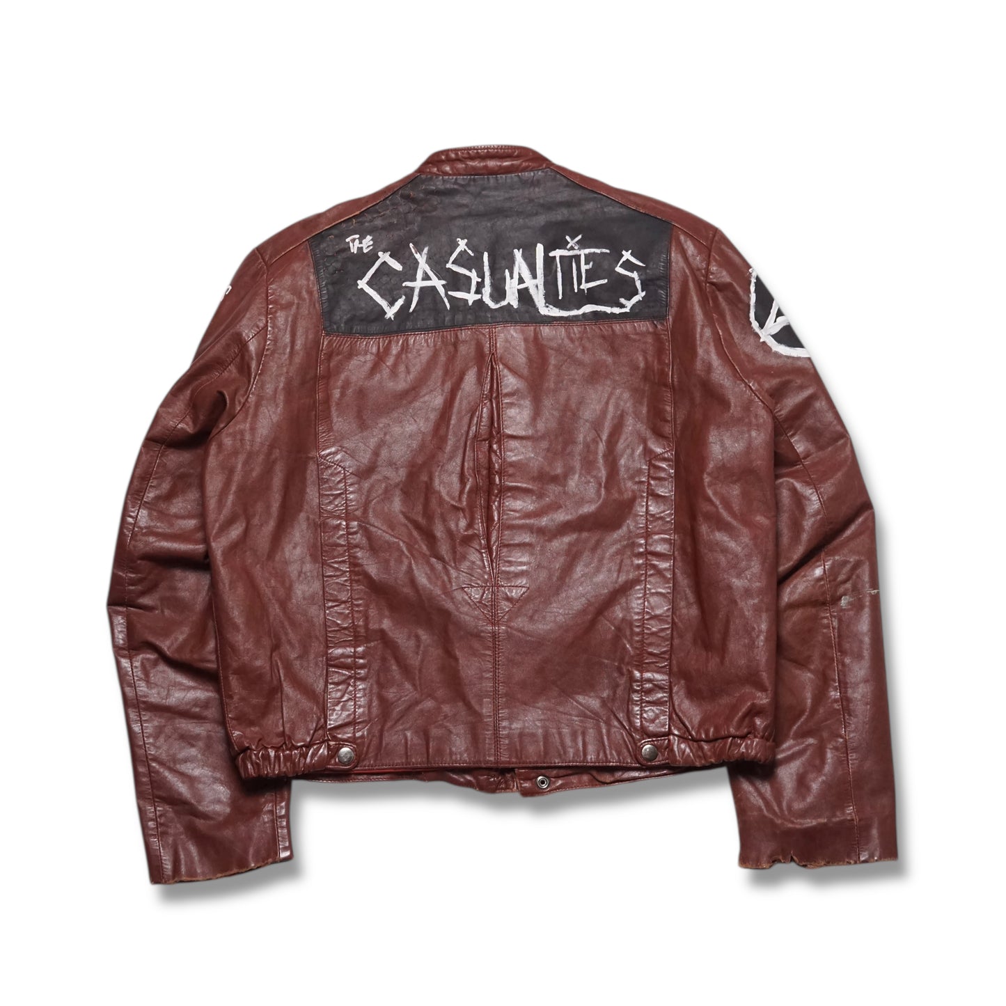 1980s Leather Jacket "Punk" Size: M