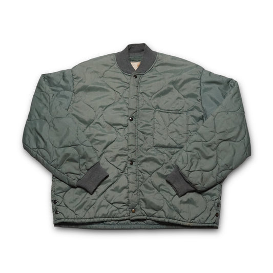 1970s Military Flyer Liner Jacket Size: L