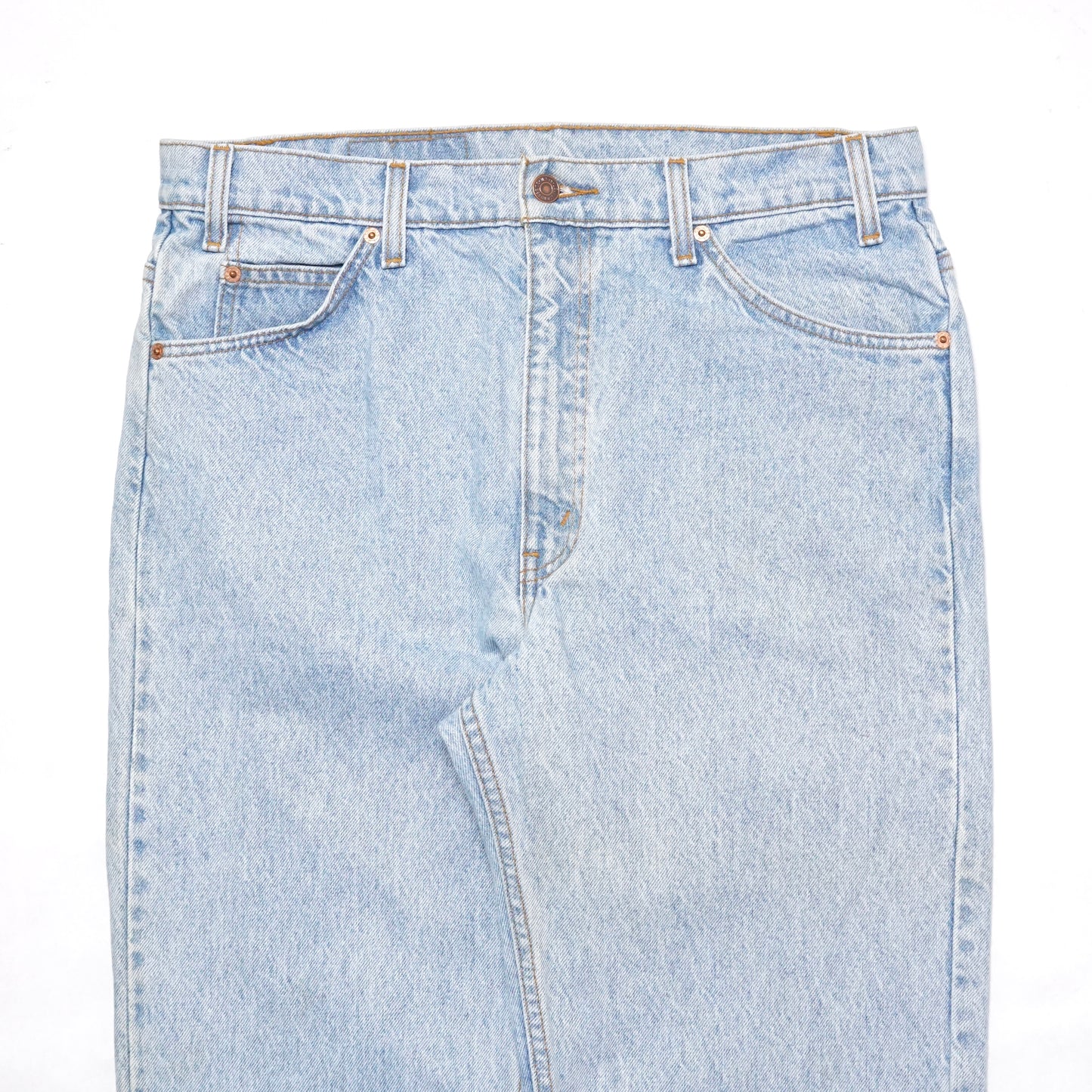 1990s Levi 505 Orange Tab "Light Wash" Size: 35W/37L