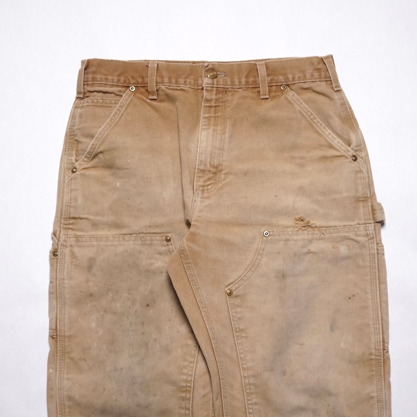 1990s Carhartt Double Knee "Khaki" Size: 31W/29L