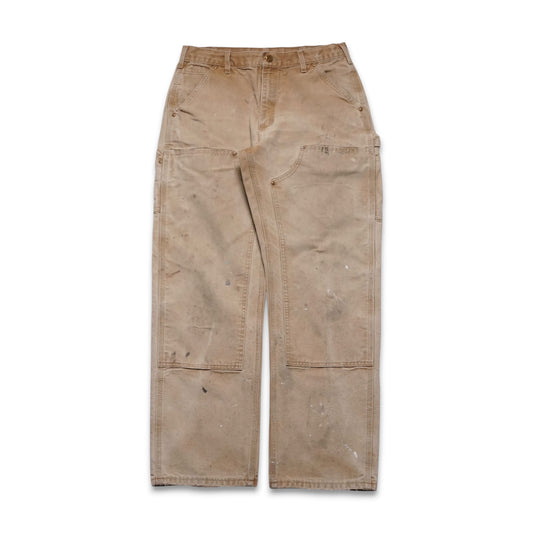 1990s Carhartt Double Knee "Khaki" Size: 32W/31