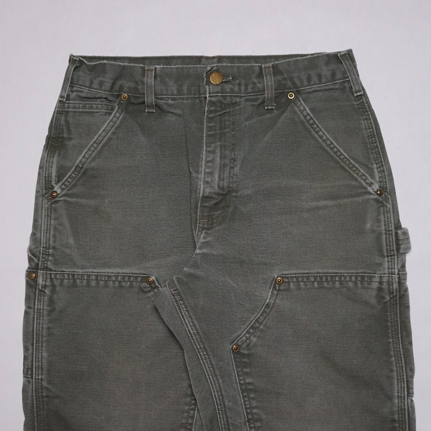 1990s Carhartt Double Knee "Olive" Size: 29W/29L