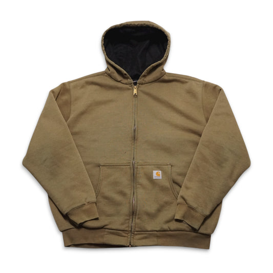 1990s Carhartt Thermal Zip Up "Olive" Size: L/XL