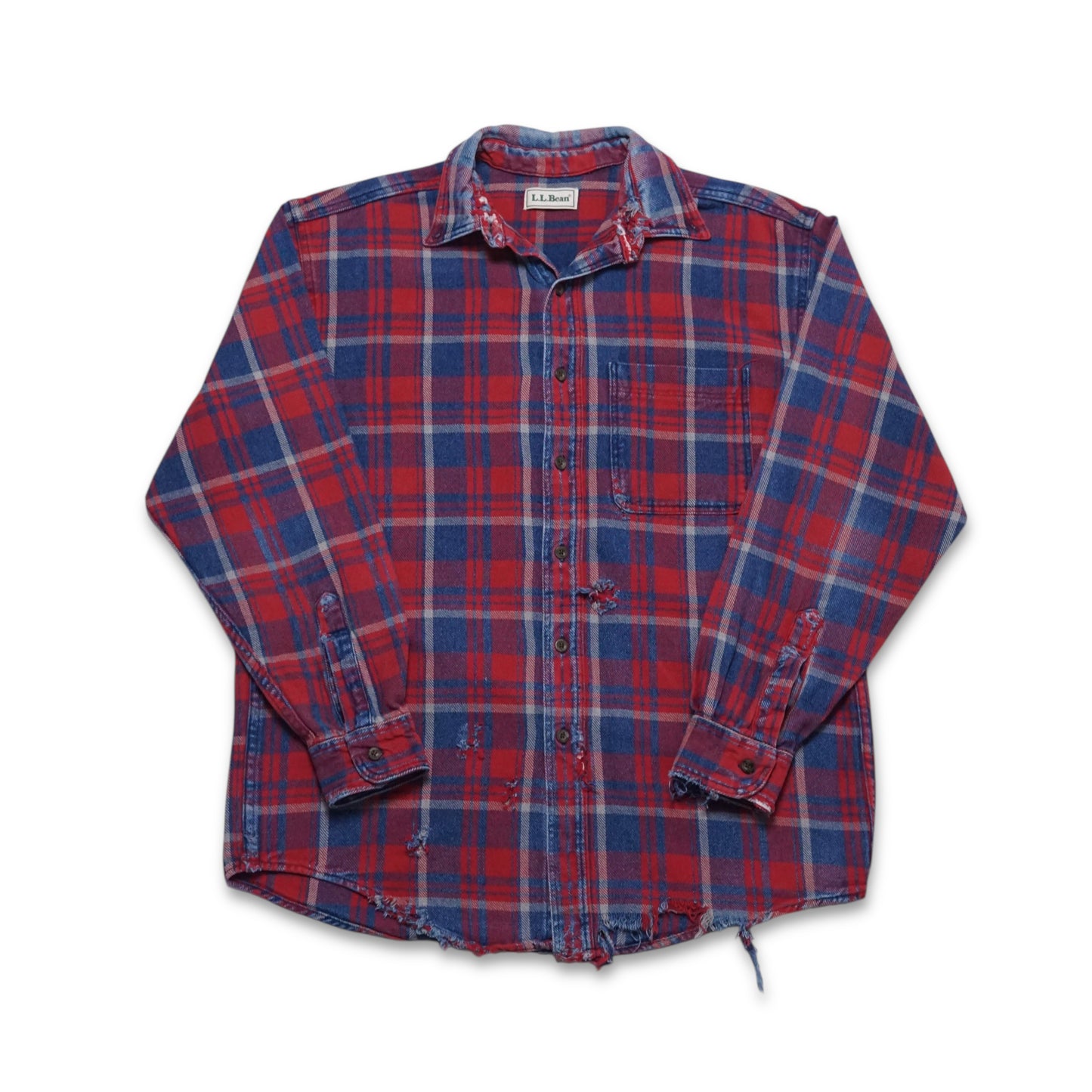 2000s LL Bean Cotton Flannel "Distressed" Size: M
