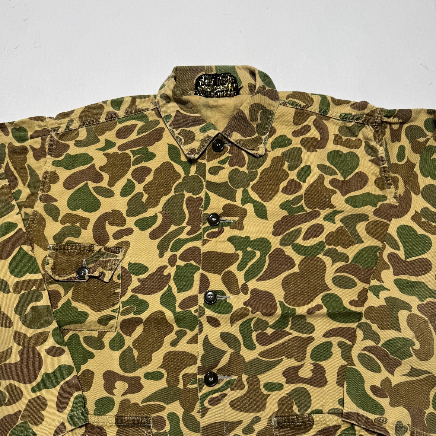 1980s Camo Over Shirt Size: L/XL