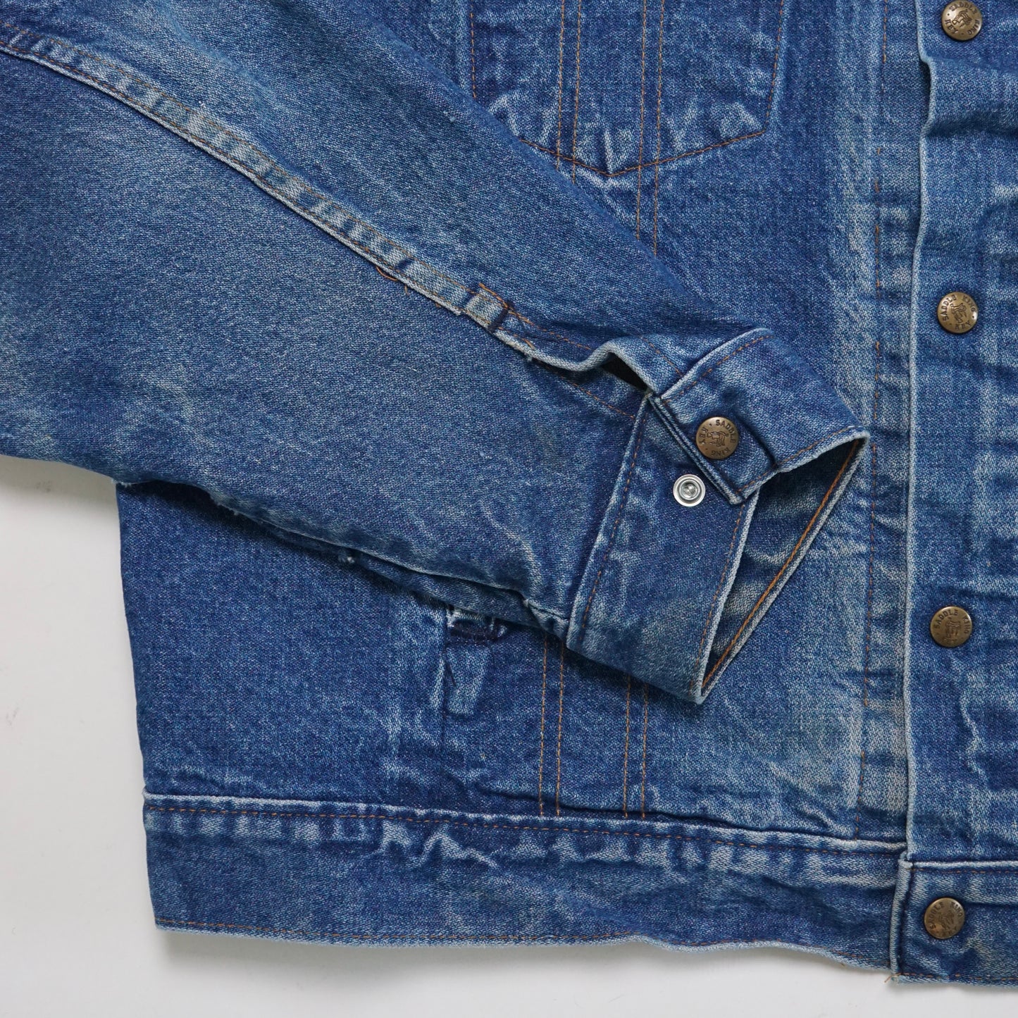 1970s Saddle King Denim Jacket Size: L/XL