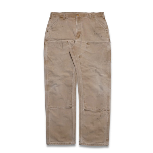 1990s Carhartt Double Knee "Khaki" Size: 37W/33L