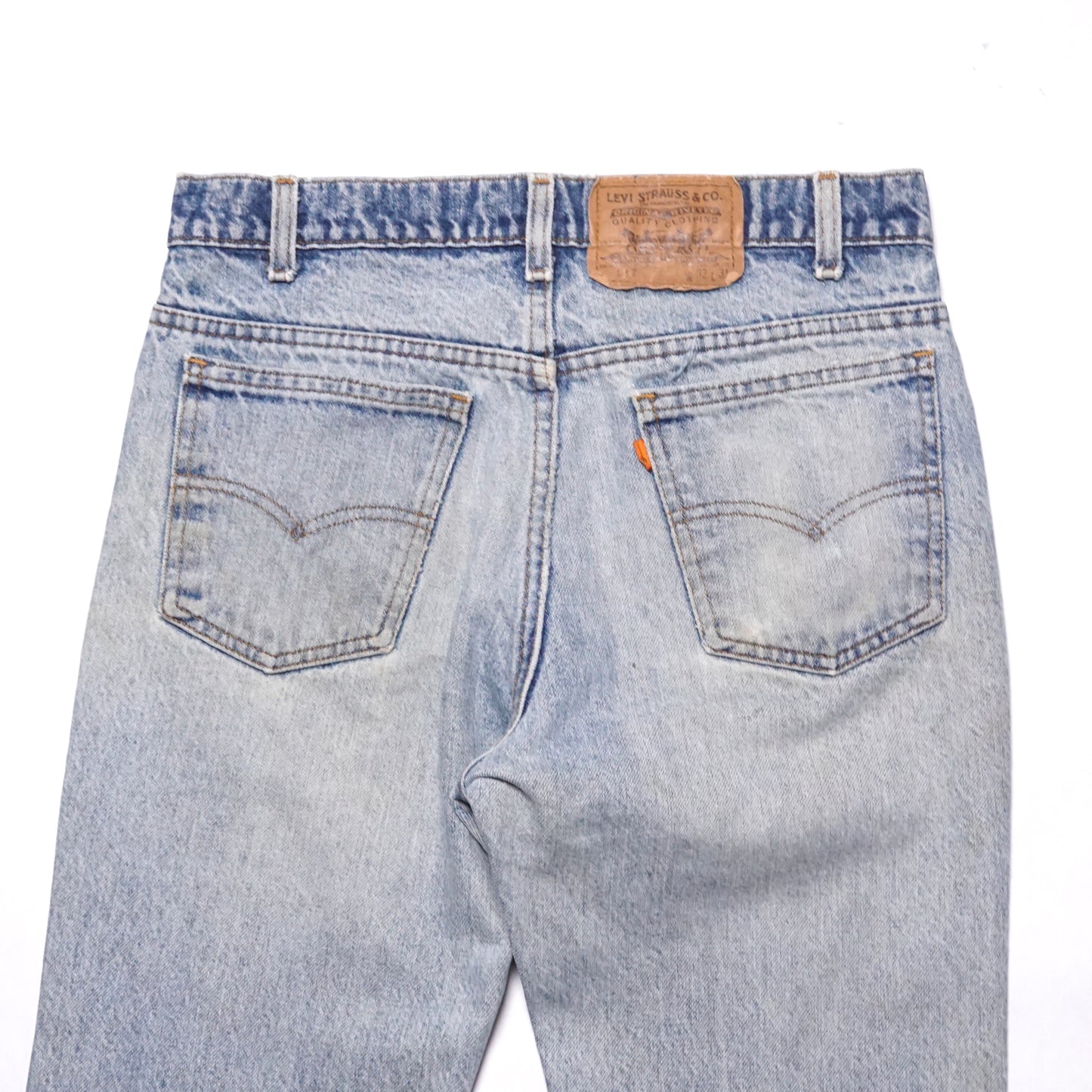 1990s Levi 517 Orange Tab "Distressed" Size: 30W/31L