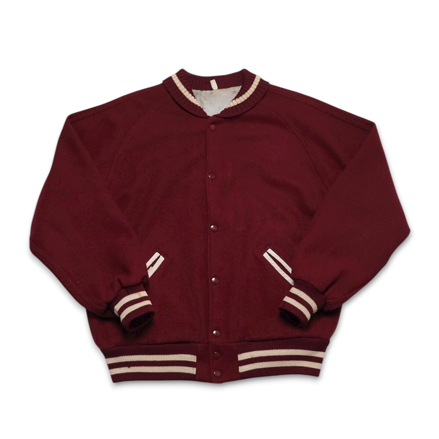 1960s Varsity Letterman Jacket “Maroon” Size: L/XL