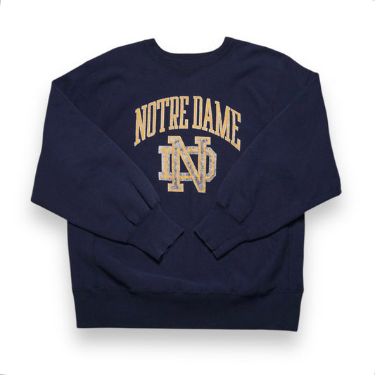 1980s Champion Reverse Weave "Notre Dame" Size: XL