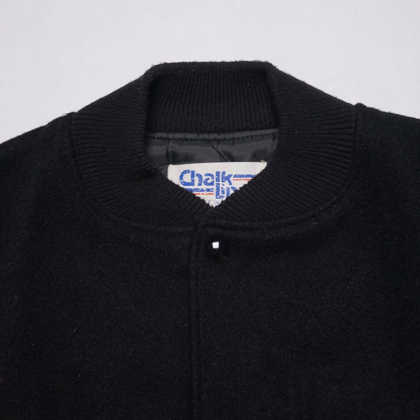 1990s Varsity Letterman Jacket "Black" Size: XL