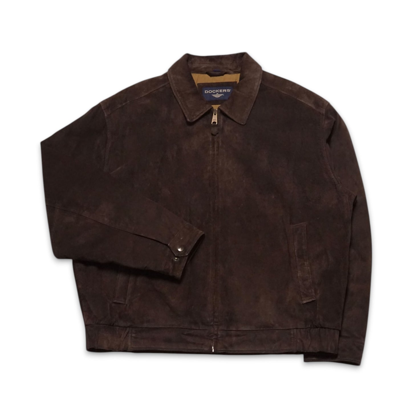 2000s Dockers Suede Jacket "Brown" Size: XL