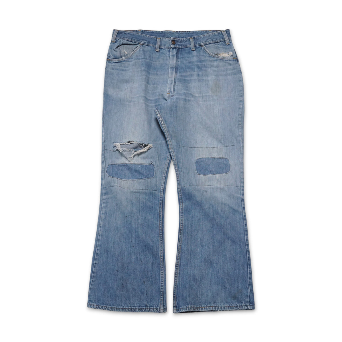 1970s Roebucks Denim "Repaired" Size: 37W/30L