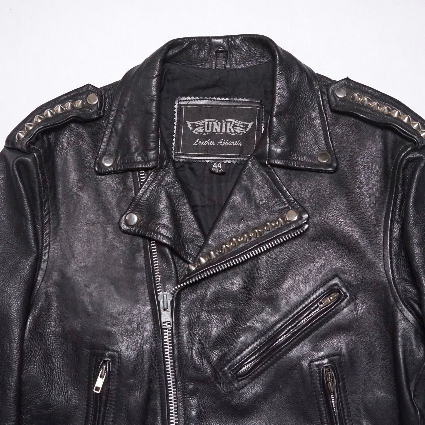 2000s Motorcycle Jacket "Studded" Size: M