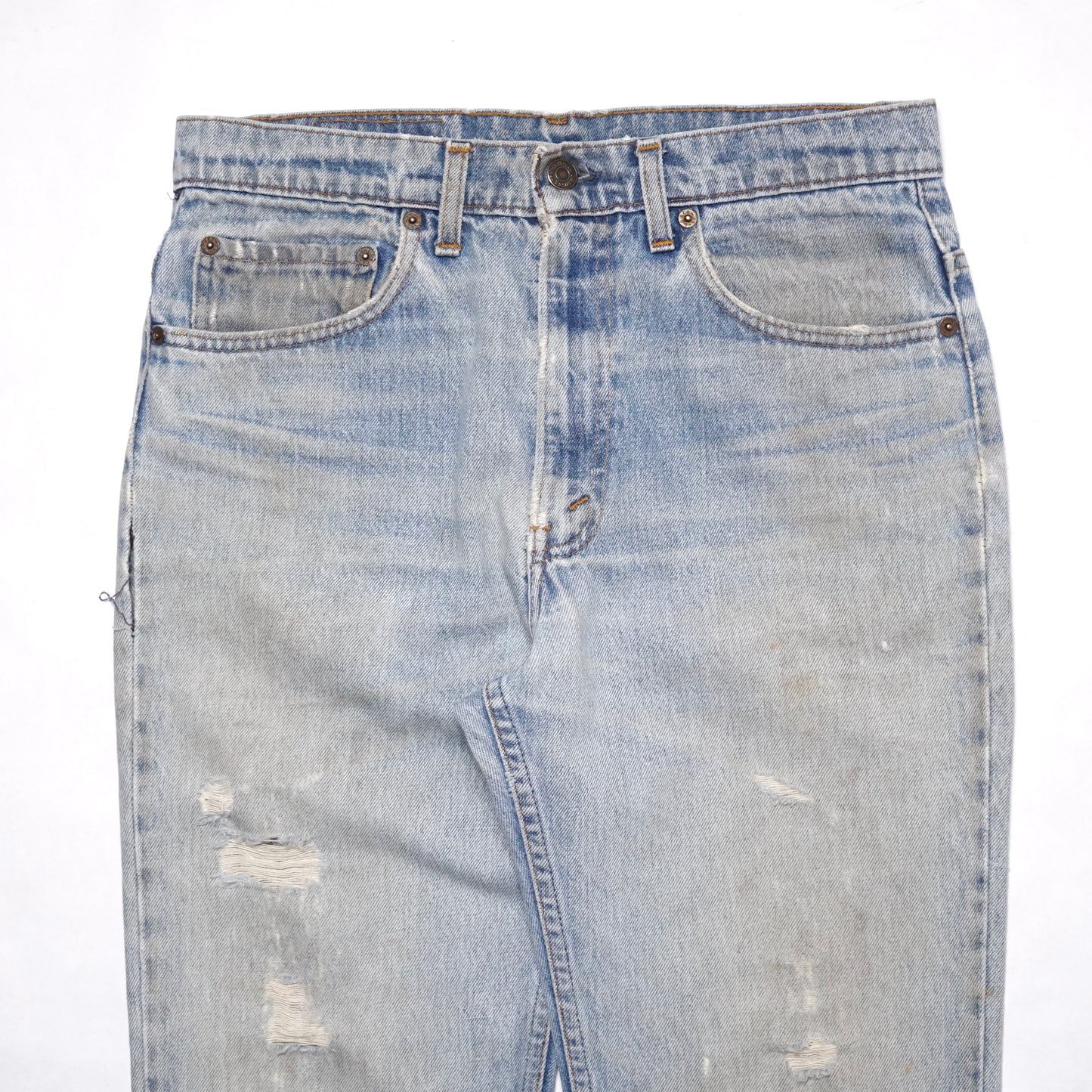 1980s Levi 517 "Thrashed" Size: 31W/33L