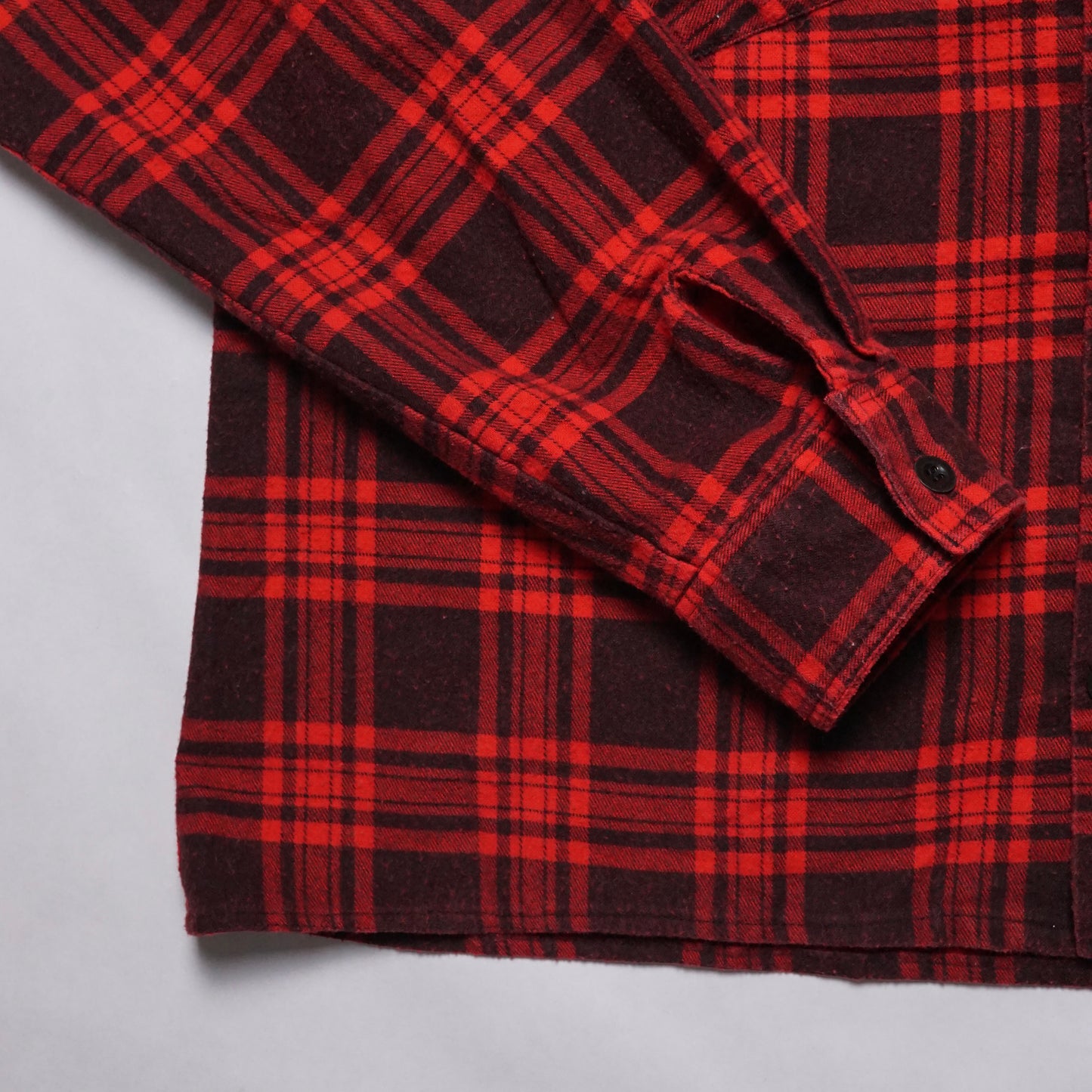 1970s Cotton Flannel "Plaid" Size: L/XL