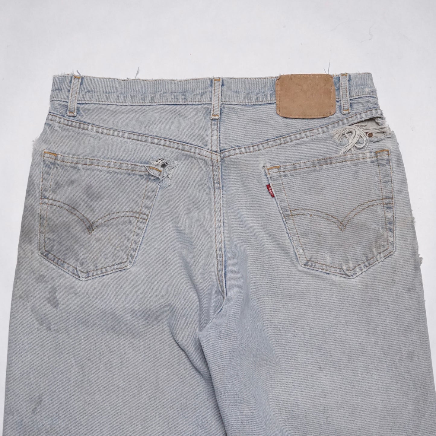 1990s Levi Denim "Thrashed" Size: 34W/30L
