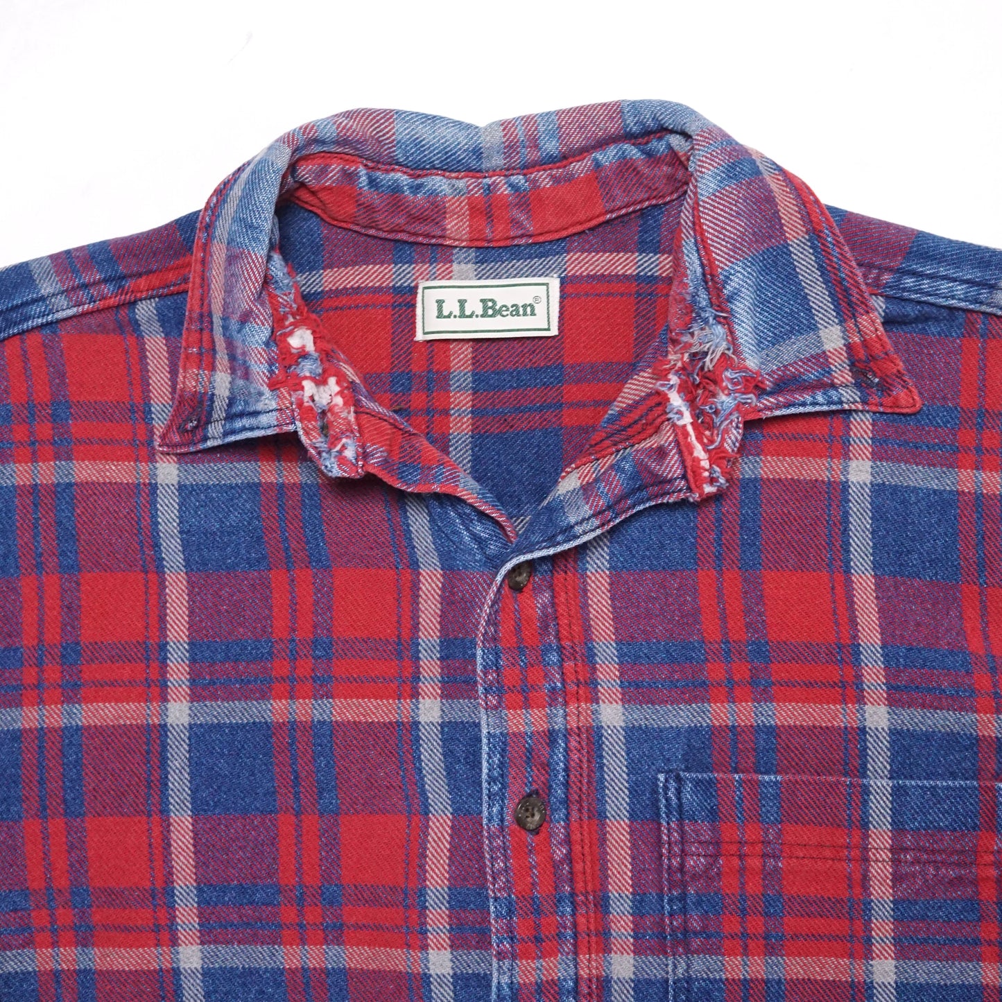 2000s LL Bean Cotton Flannel "Distressed" Size: M