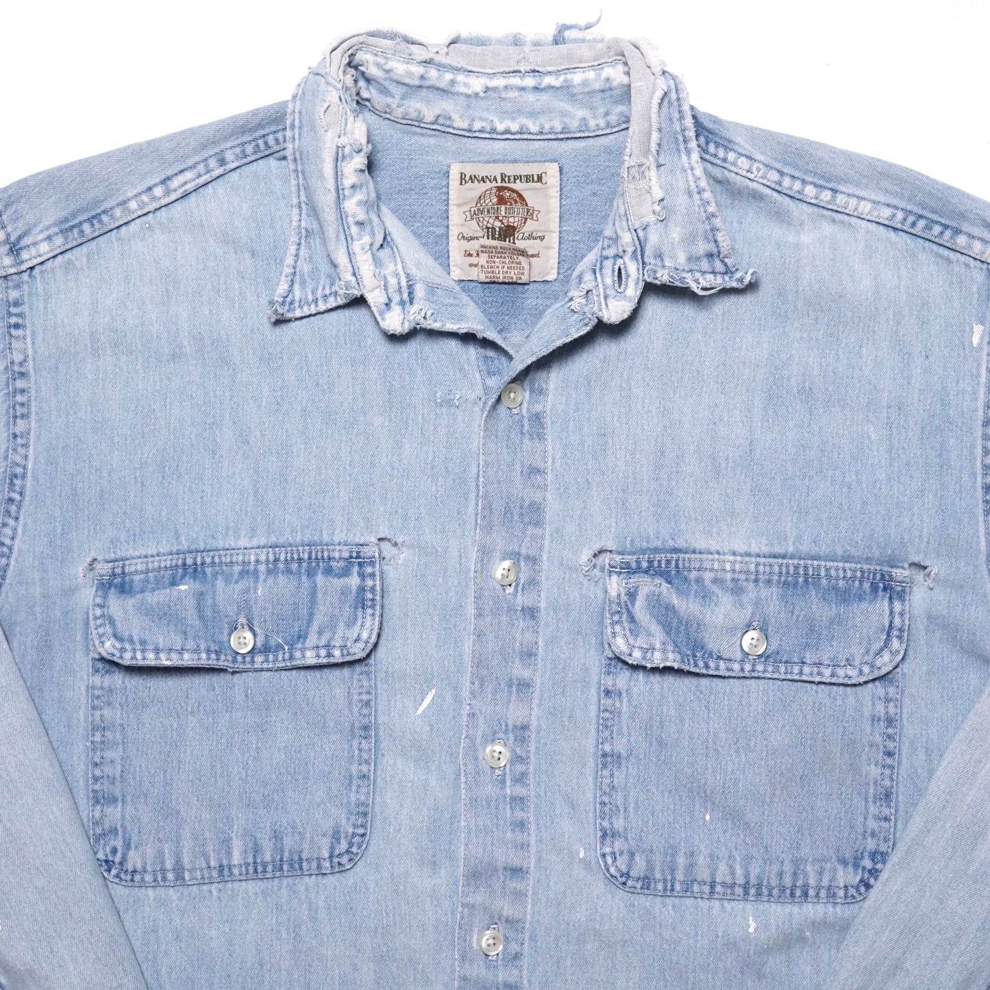 1990s Banana Republic Denim Over Shirt Size: L