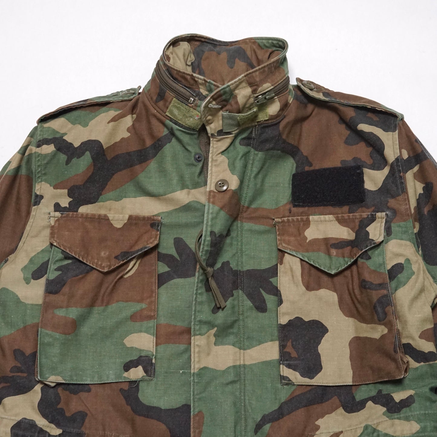 1990s Military M-65 Field Jacket "Camo" Size: M/L