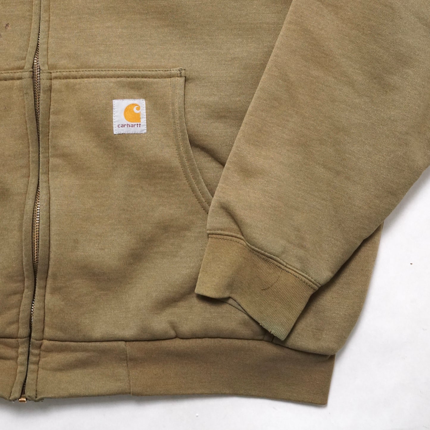 1990s Carhartt Thermal Zip Up "Olive" Size: L/XL