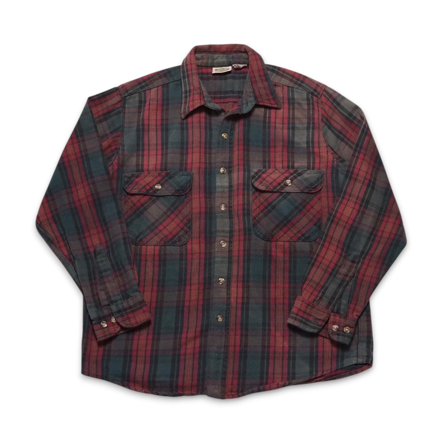 1990s Five Brothers Cotton Flannel Size: L