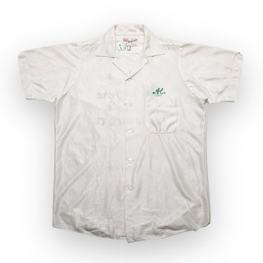 1960s Bowling Shirt "Cream" Size: M