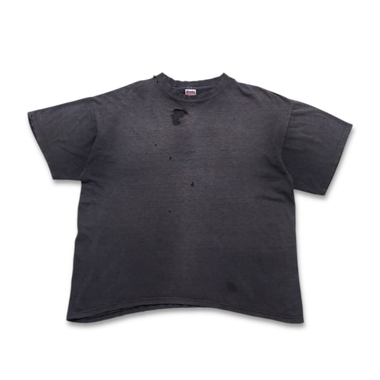 1990s Black Blank "Thrashed" Size: L/XL