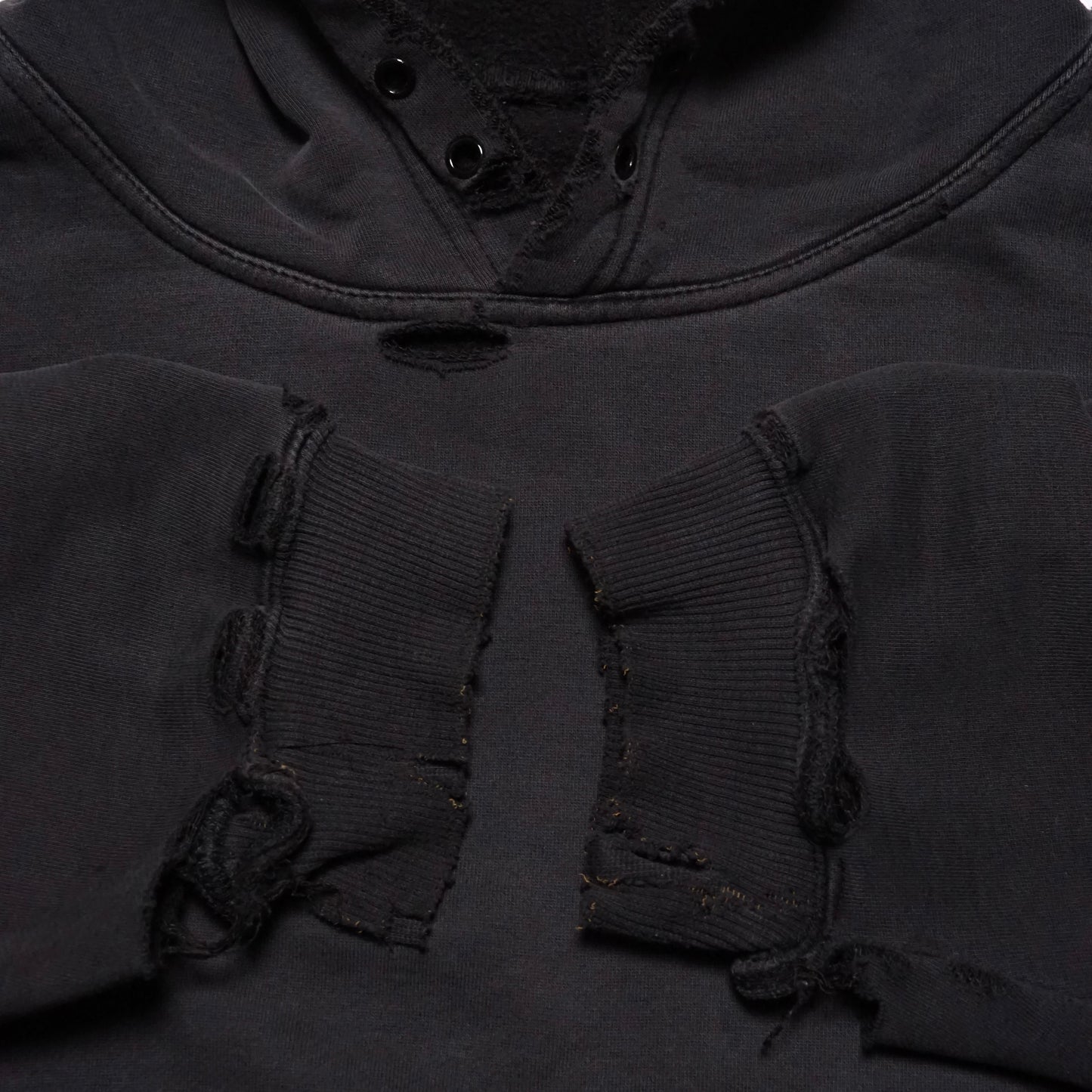 2000s Sweatshirt Hoodie "Thrashed" Size: L/XL