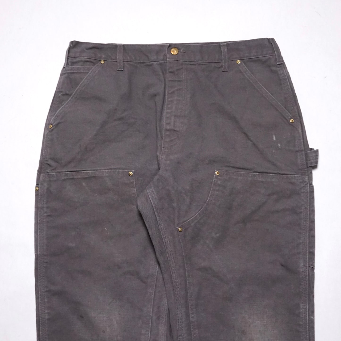 1990s Carhartt Double Knee "Grey" Size: 35W/31L