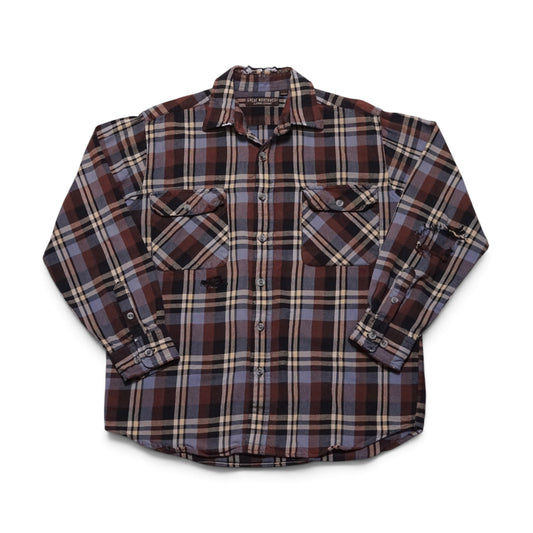 2000s Cotton Flannel "Distressed" Size: L