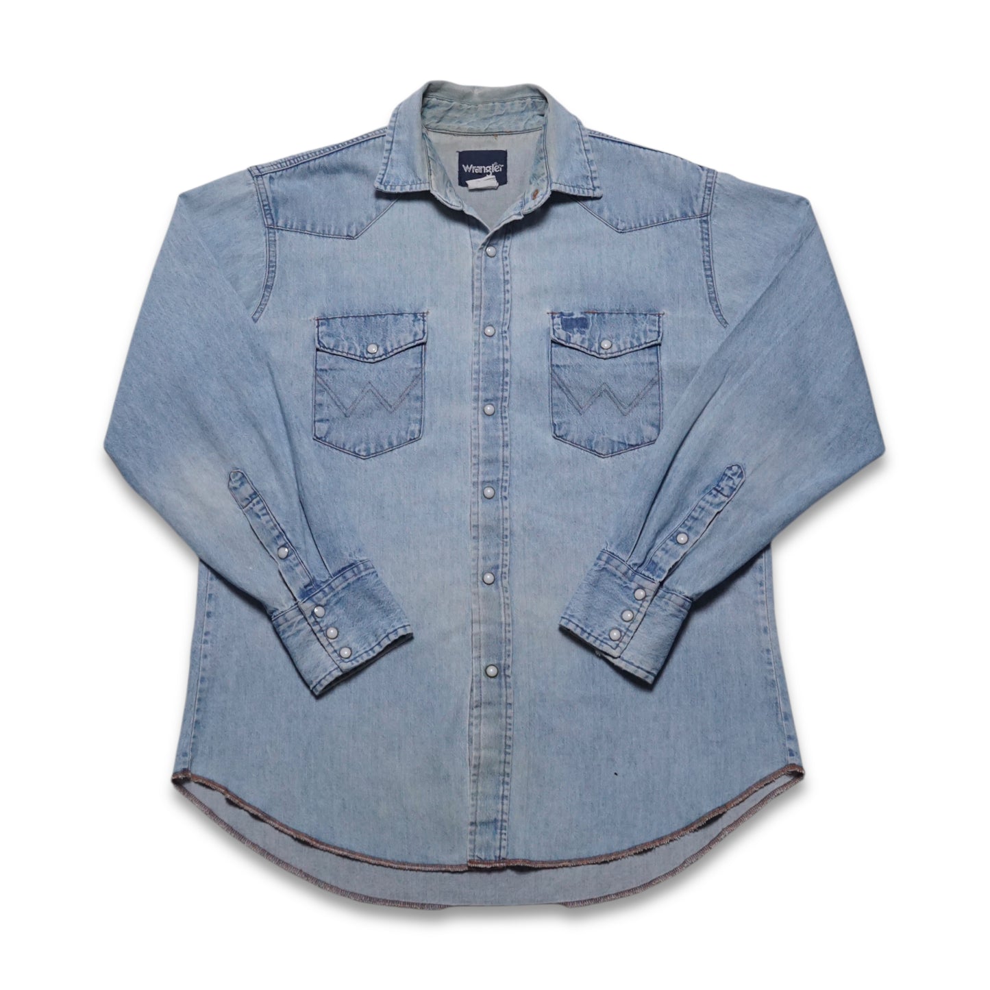 1990s Wrangler Pearl Snap Size: L/XL