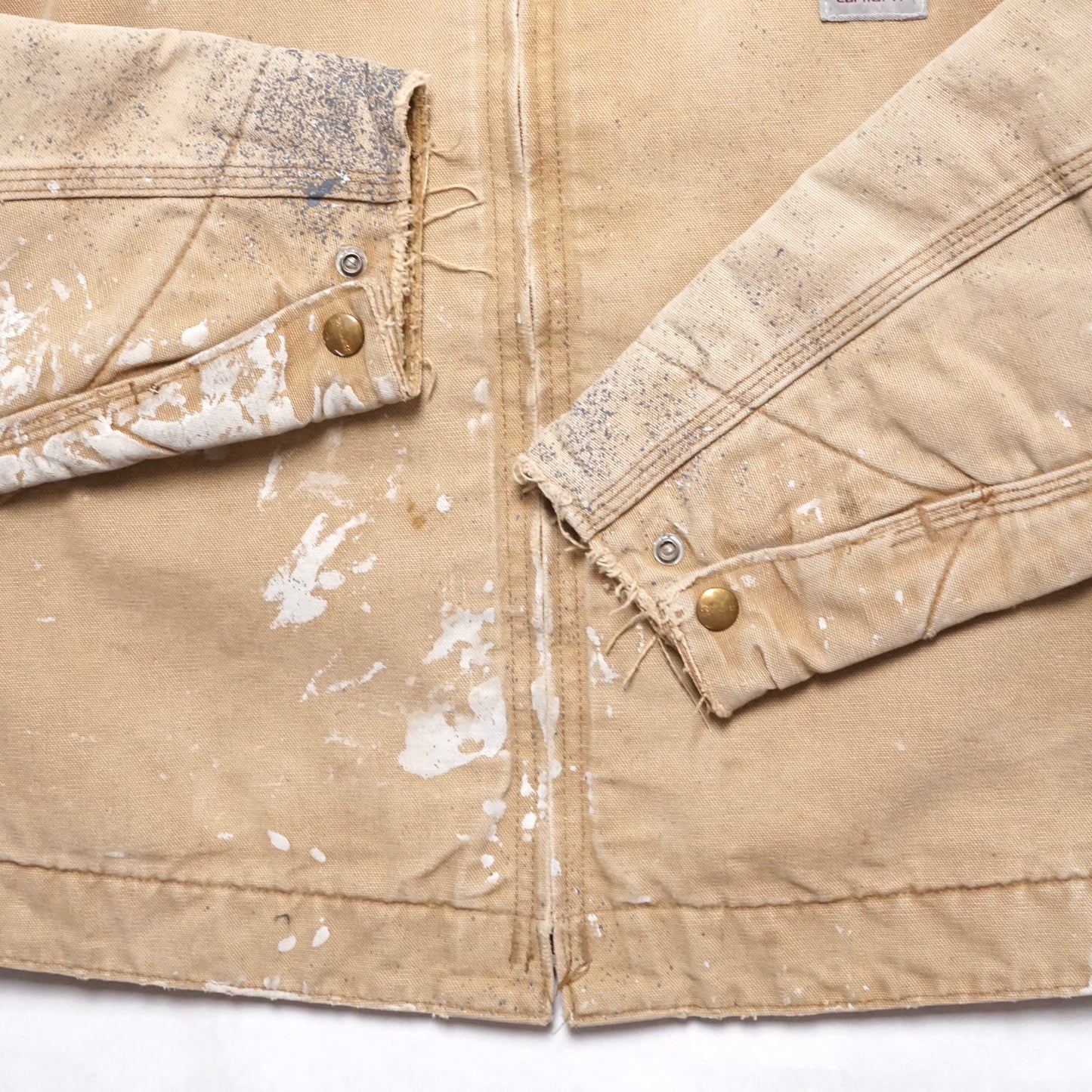 1990s Carhartt Detroit Jacket "Paint Splatter" Size: S