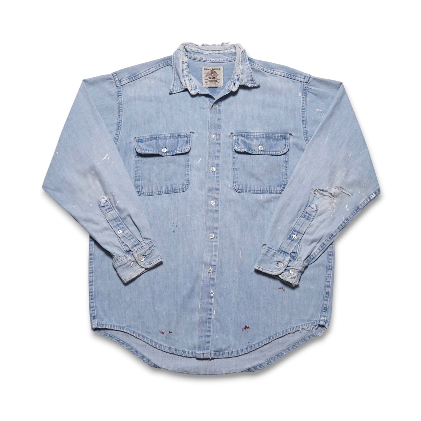 1990s Banana Republic Denim Over Shirt Size: L