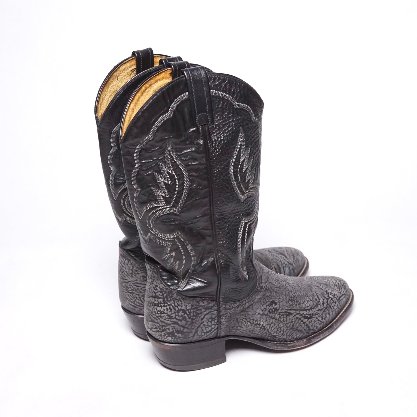 1990s Tony Lama Cowboy Boot "Grey" Size: 9M