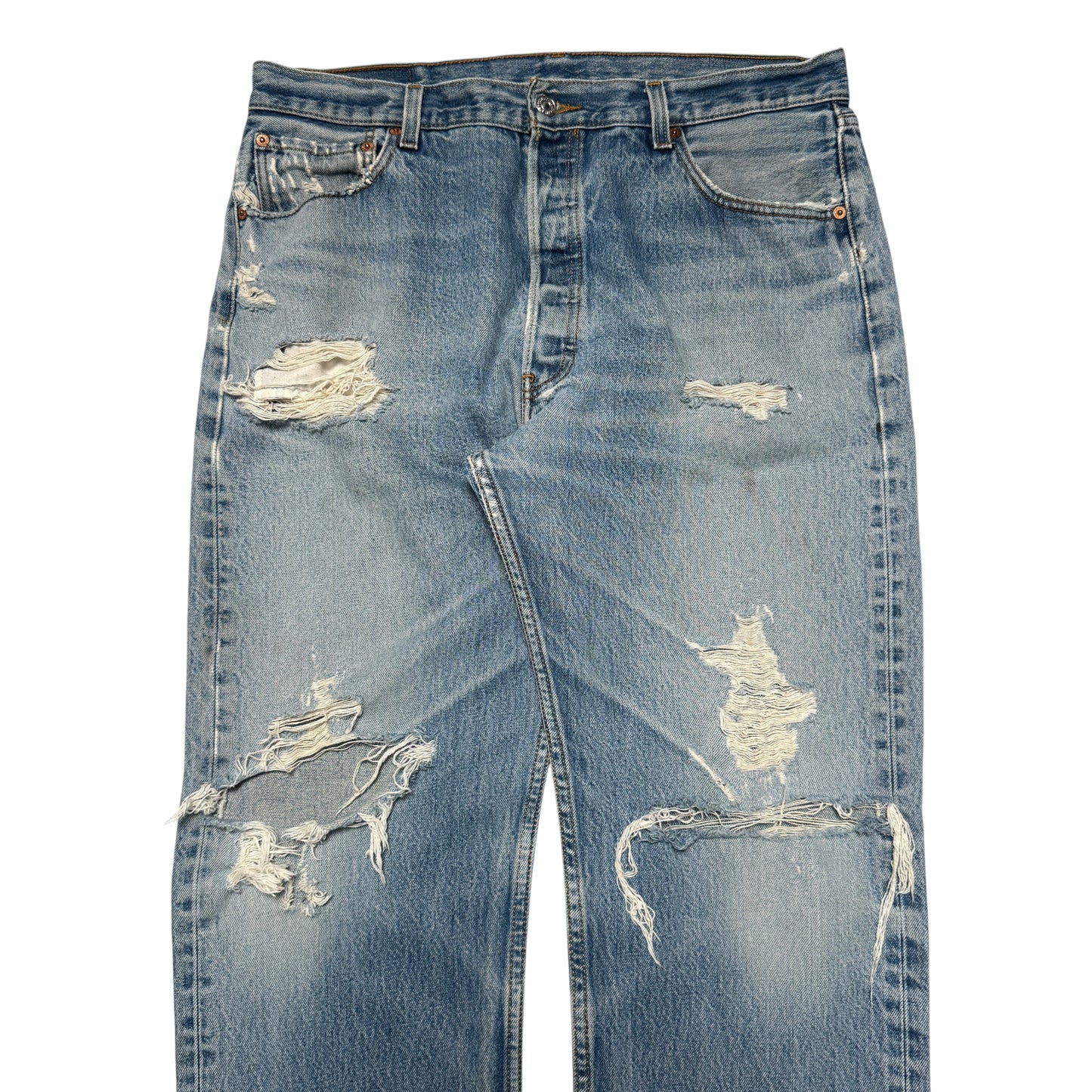 2000s Levi 501 "Thrashed" Size: 36W/35L