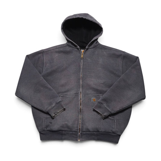 2000s Carhartt Thermal Zip Up Hoodie Size: XL