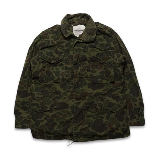 1980s Military M-65 Field Jacket "Camo" Size: M