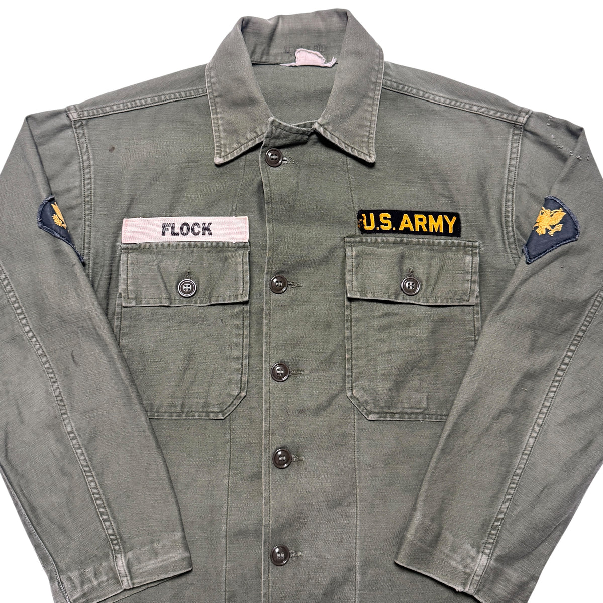 1960s Military OG-107 Fatigue Over Shirt Size: XS