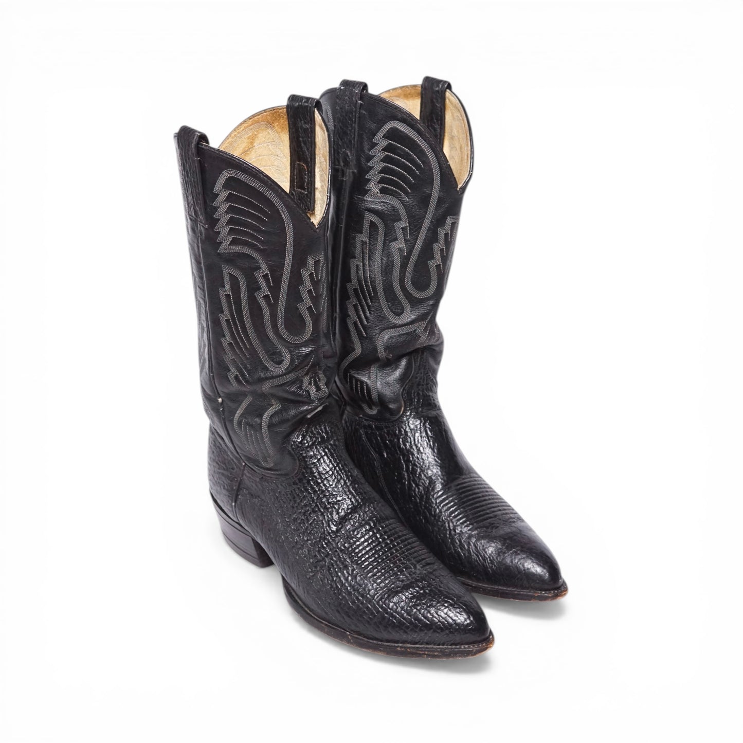 1990s Cowboy Boot "Black" Size: 9.5M
