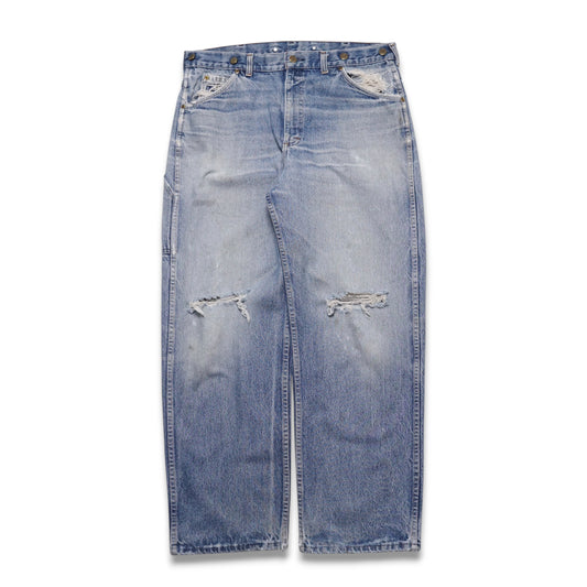 1970s Key Carpenter Denim "Distressed" Size: 35W/30L