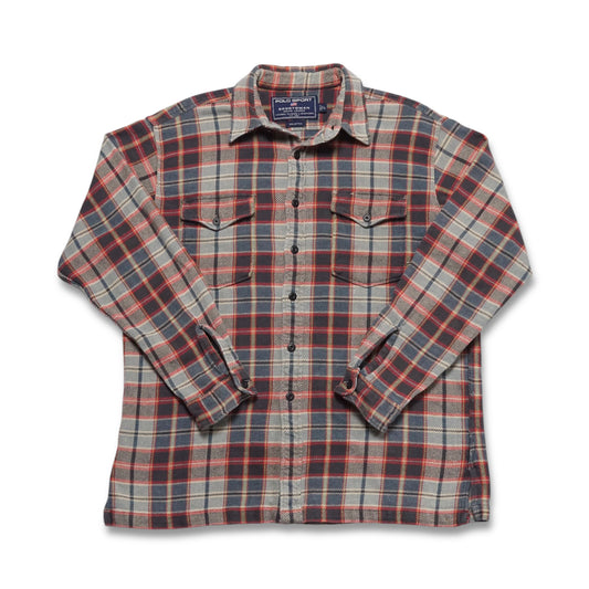 1990s Polo Cotton Flannel Size: L/XL