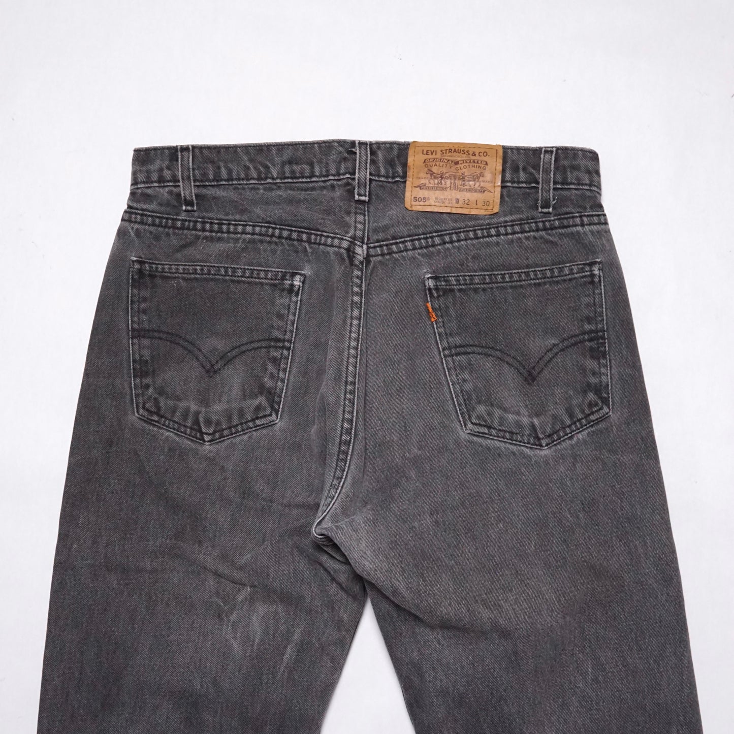 1990s Levi 505 Orange Tab "Black" Size: 33W/32L